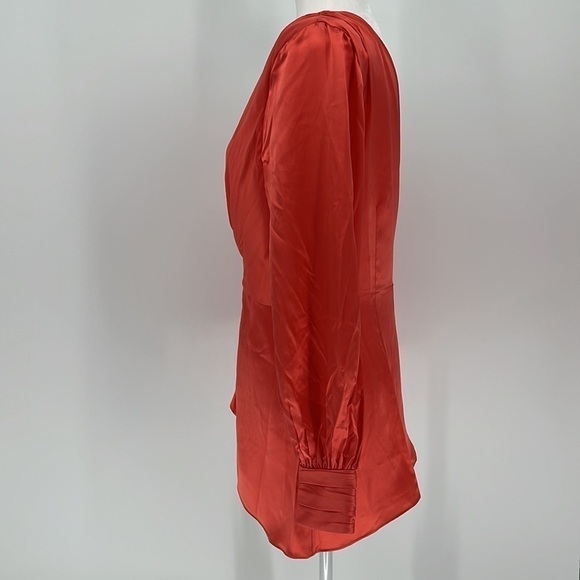 Cinq A Sept Stace Neon Coral One Shoulder Blouse Size Medium New with tags! - Picture 8 of 16